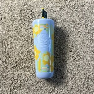 Starbucks Tumbler with colorful Design Venti NWT